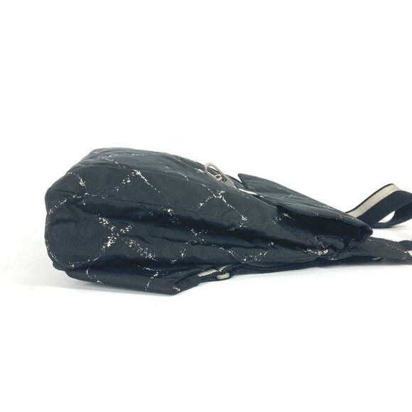 CHANEL Old travel line backpack bag Backpack Nylon Black - Picture 3 of 16